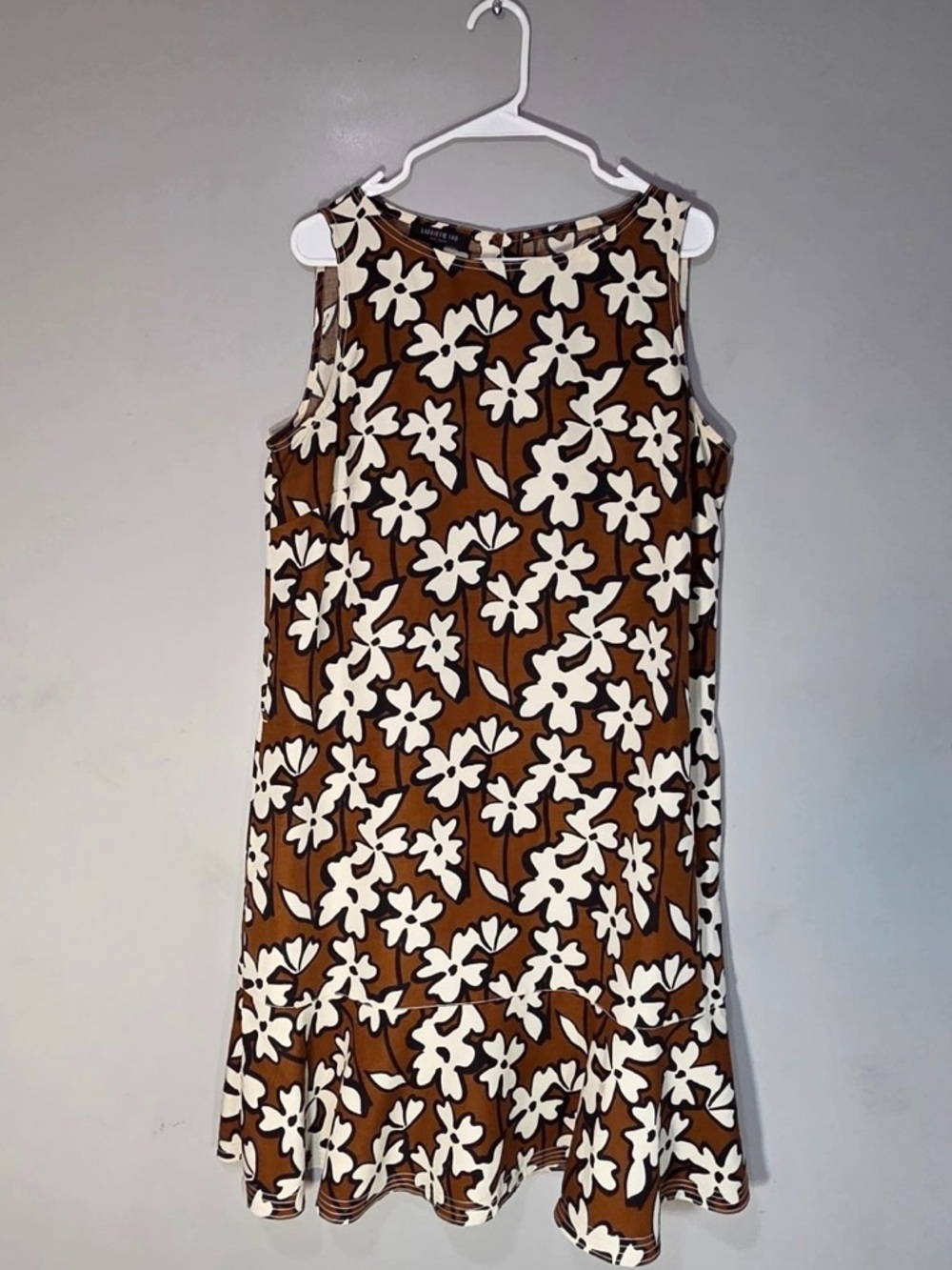 REVOLVE Lafayette 148 Silk Linen Floral Ruffle Dress Size L - Picture 2 of 11